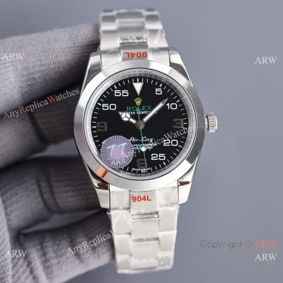 Swiss Quality Rolex Air King Replica Stainless Steel 8215 Watch Super AAA Case